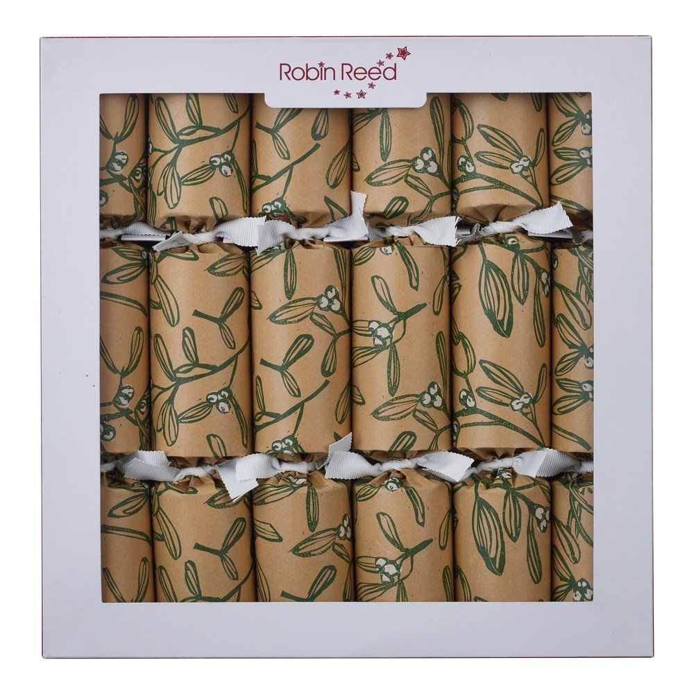 Vánoční crackery v sadě 6 ks Mistletoe Vintage – Robin Reed Robin Reed