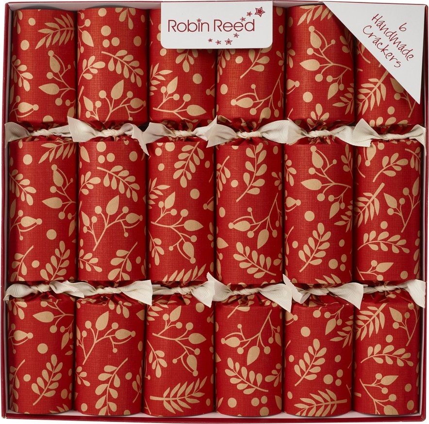 Vánoční crackery v sadě 6 ks Paprika Floral – Robin Reed Robin Reed