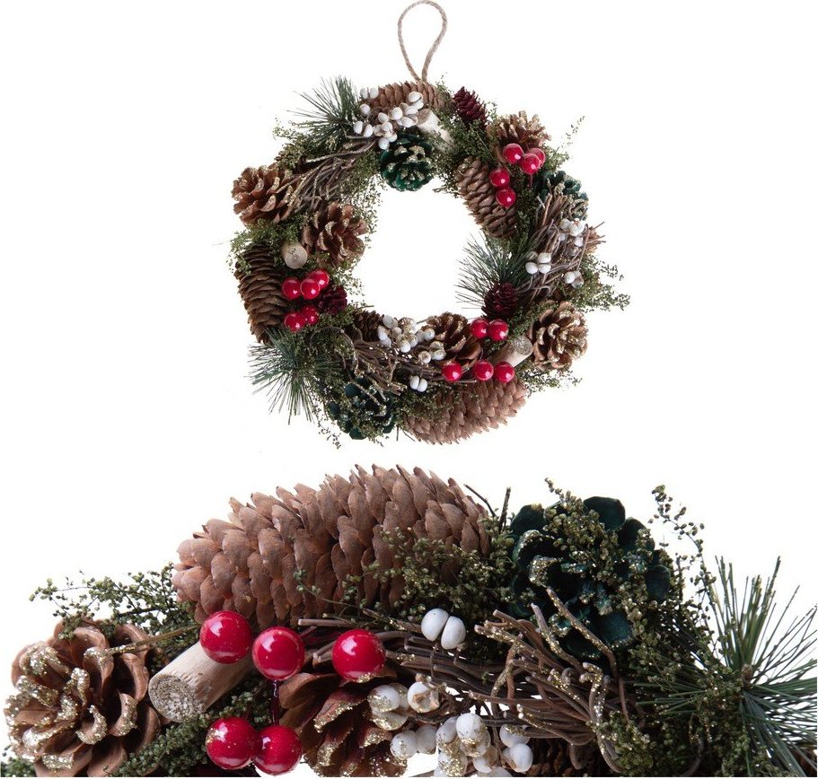 Vánoční věnec ø 25 cm Berry & Pine – Brandani Brandani