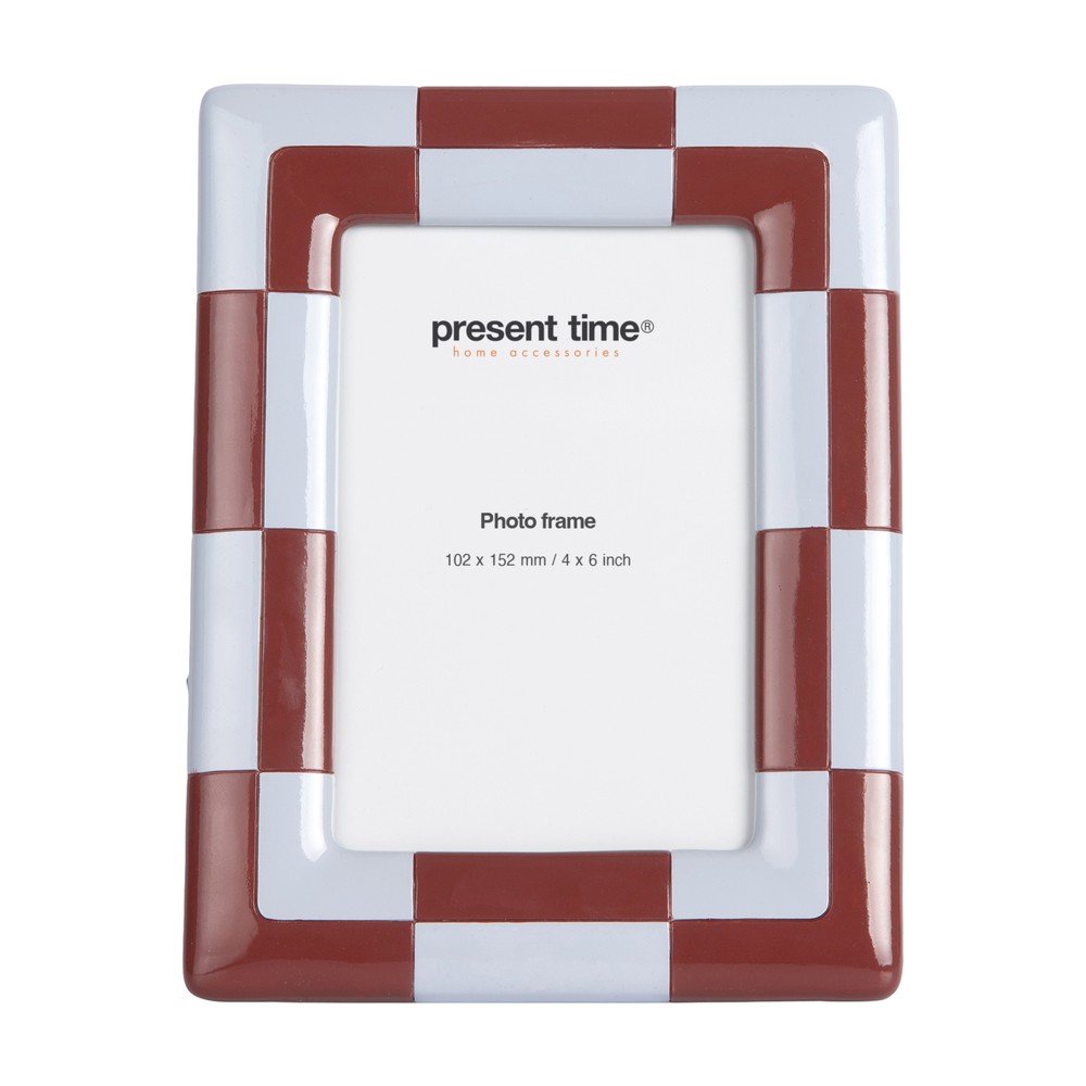 Vínový/světle modrý polyresinový rámeček 16x21 cm Firenze – PT LIVING PT LIVING