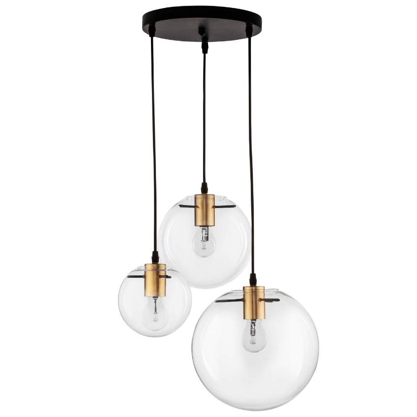 Skleněné závěsné světlo Nova Luce Mirale 43 cm Nova Luce