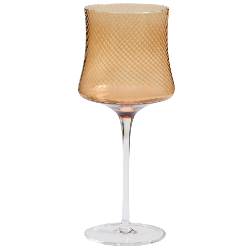 Kave Home Hnědá sklenička na víno Alori 460 ml Kave Home