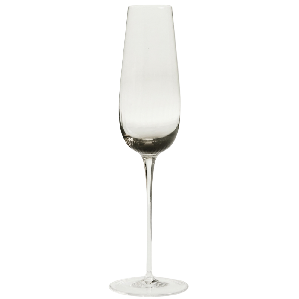 Kave Home Šedá sklenička na sekt Davel 215 ml Kave Home