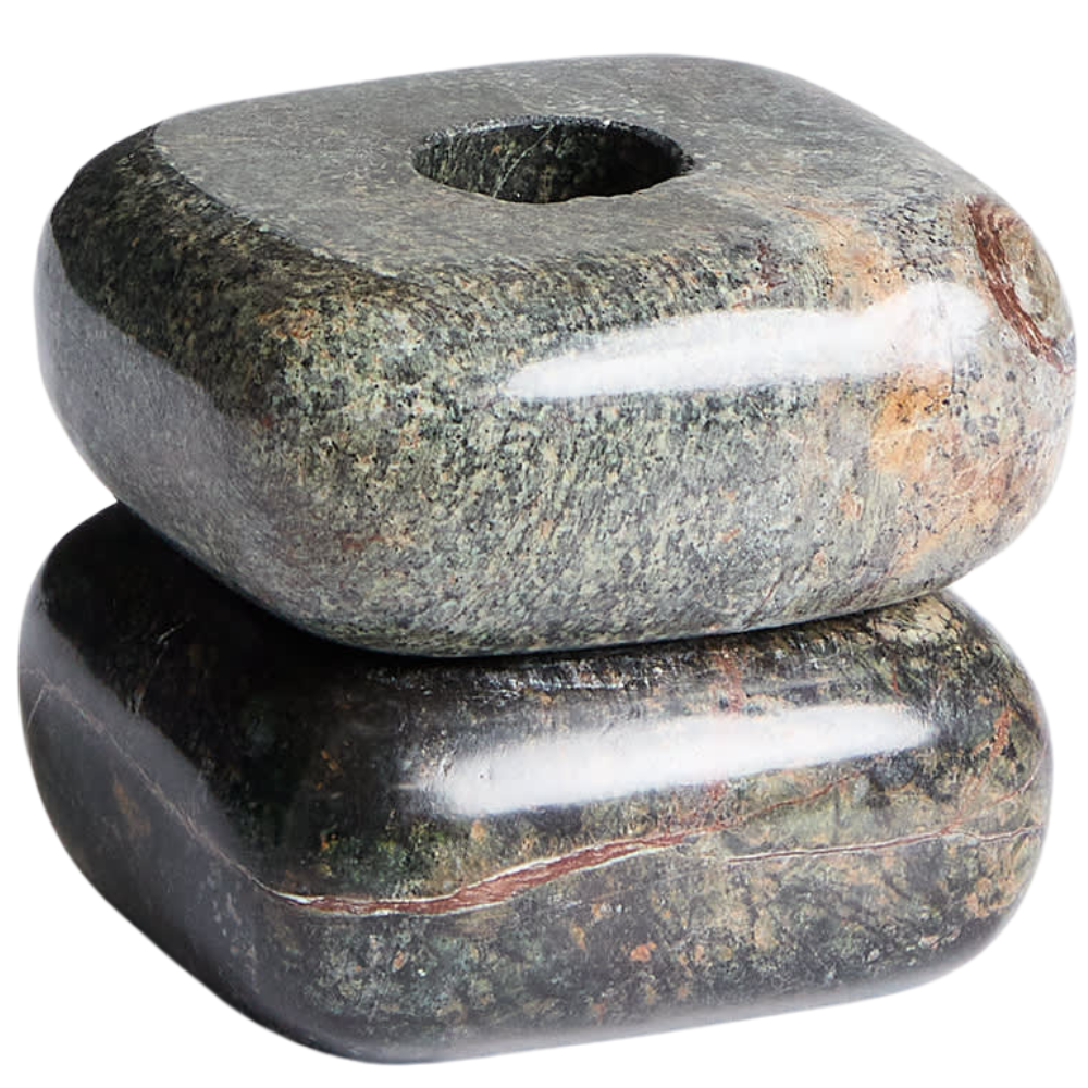 Kave Home Zelený mramorový svícen Liren 8 cm Kave Home