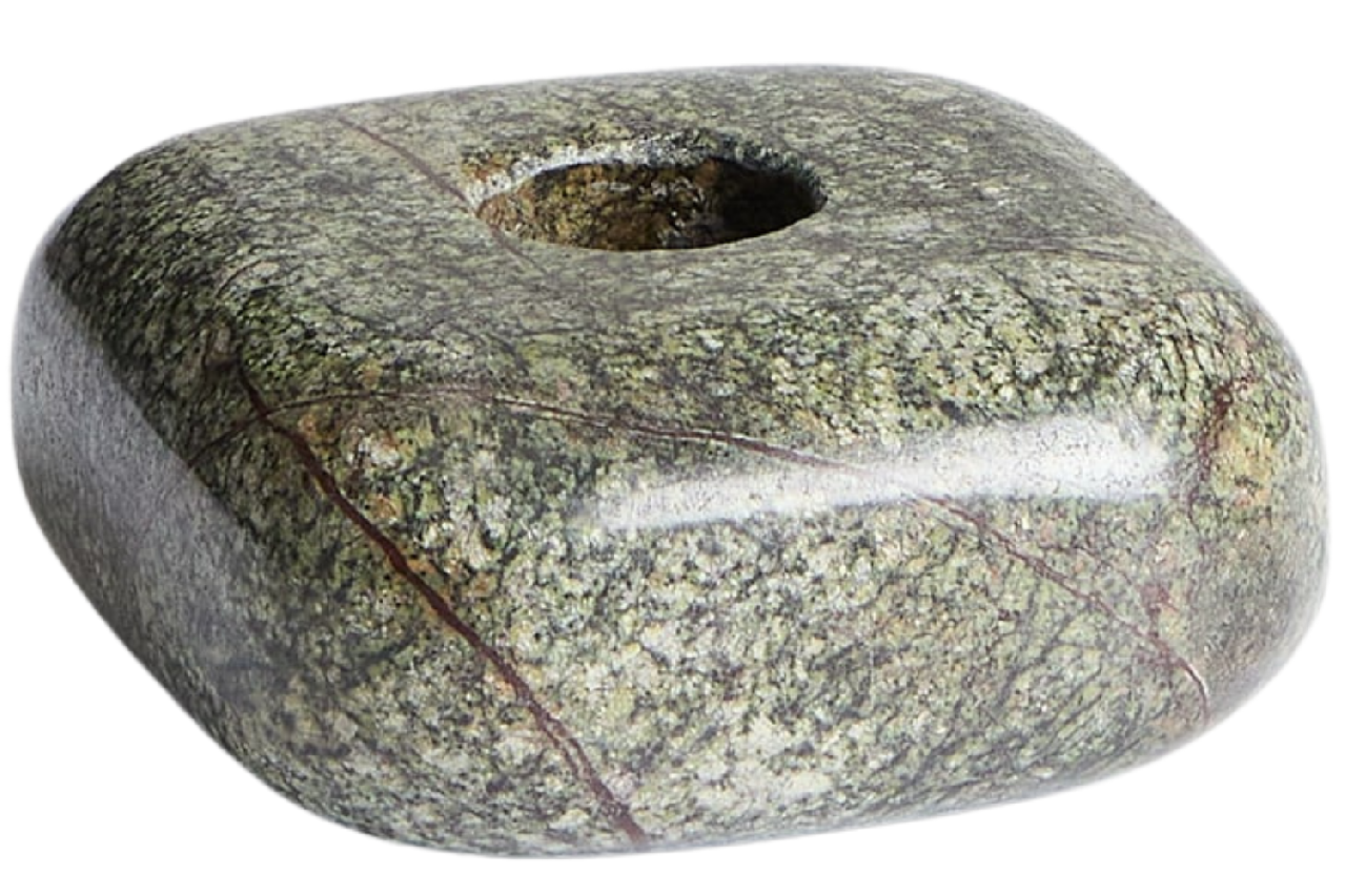 Kave Home Zelený mramorový svícen Liren 3 cm Kave Home