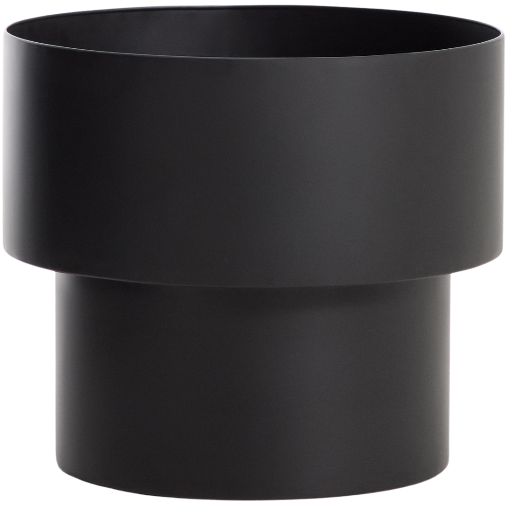 Kave Home Černý kovový květináč Mash Ø40 cm Kave Home