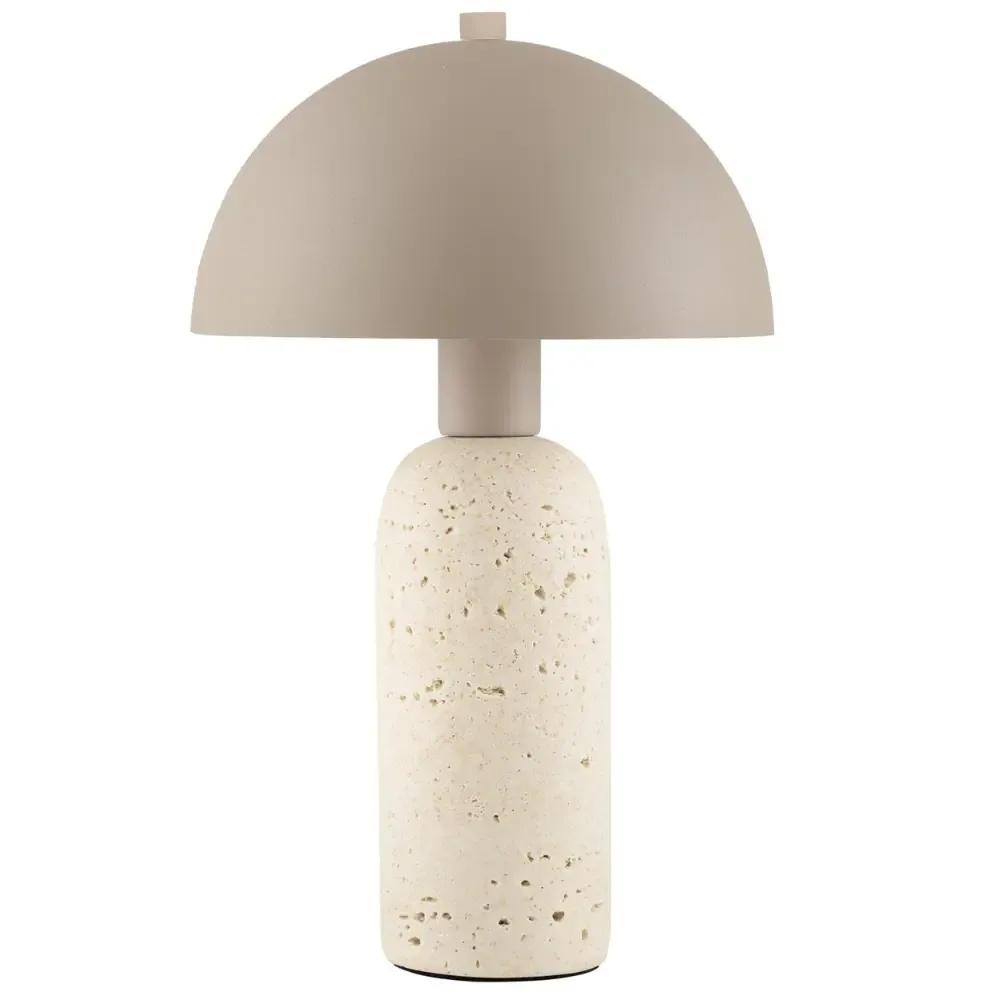Nova Luce kovová stolní lampa Vannie s podstavou