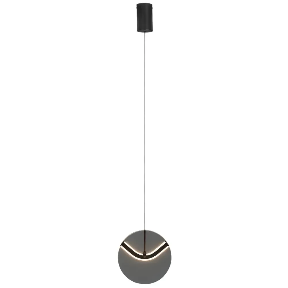 Nova Luce Kouřově skleněné závěsné LED Halley