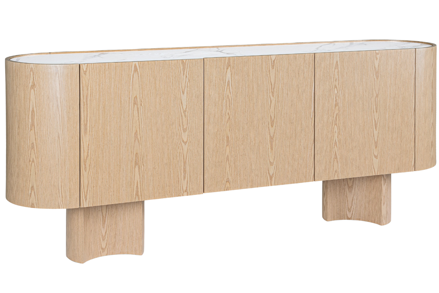 Bizzotto Dřevěná komoda Otilia 200 x 46 cm s keramickou deskou Bizzotto