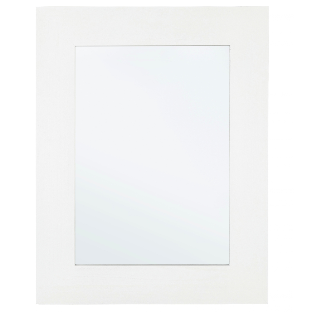 Bizzotto Bílé dřevěné závěsné zrcadlo Tiziano 92 x 72 cm Bizzotto