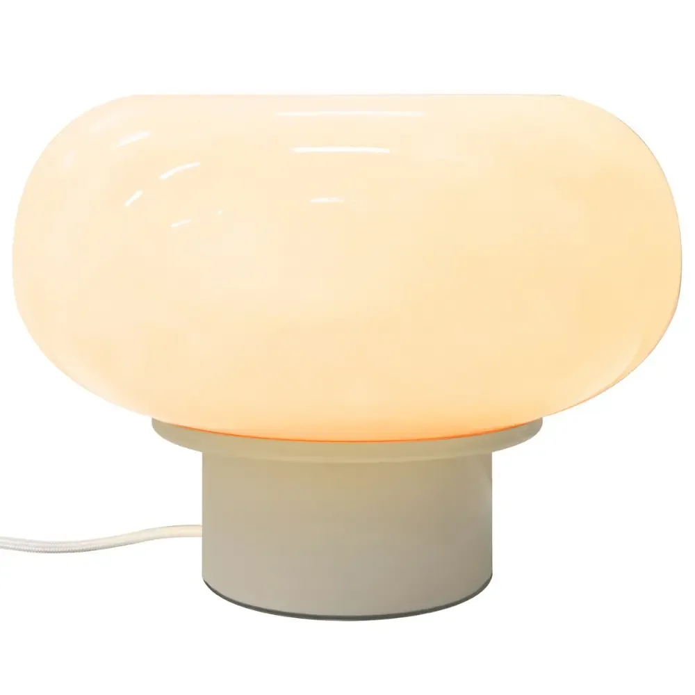 Nordlux Béžová skleněná stolní lampa Malti