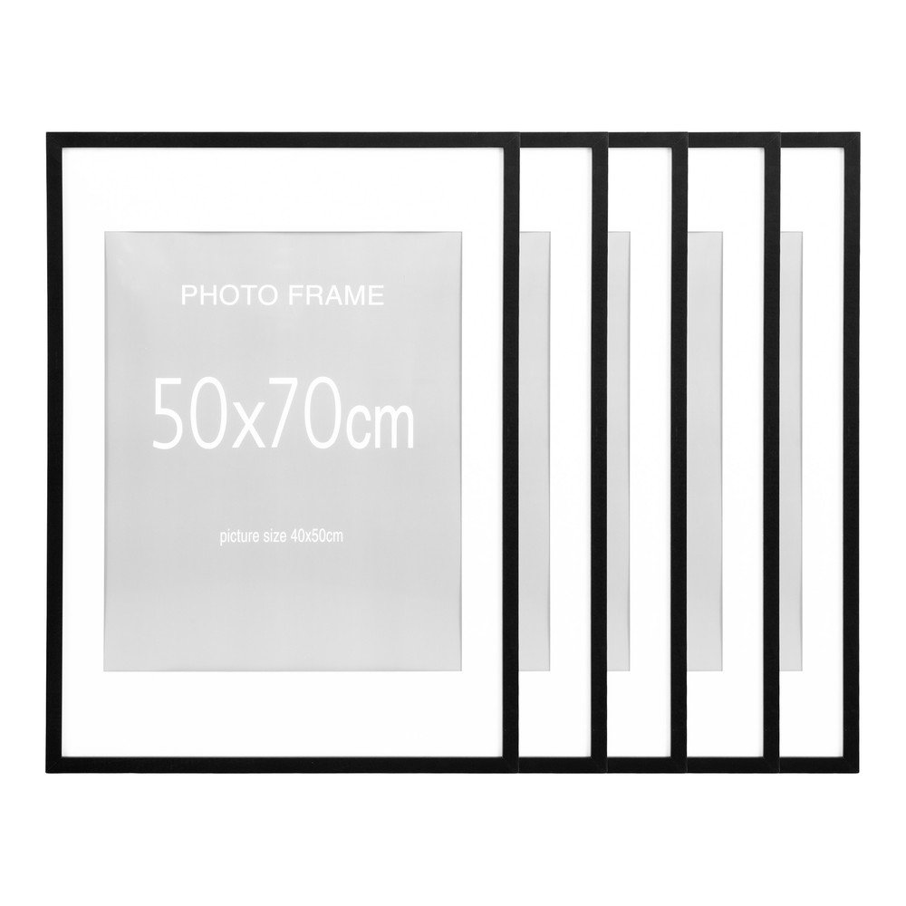 Černé rámečky v sadě 5 ks 50x70 cm Marbella – House Nordic House Nordic