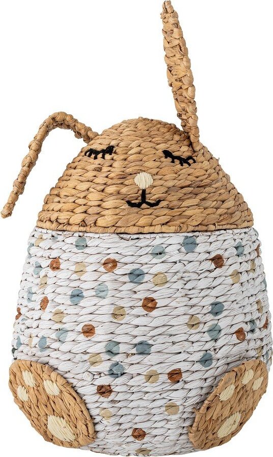 Dětský koš na hračky z vodního hyacintu ø 35x60 cm Villja – Bloomingville Mini Bloomingville Mini