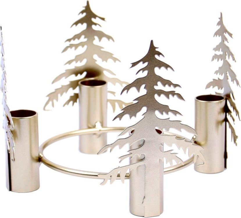 Kovový adventní svícen Trees – Ego Dekor Ego Dekor