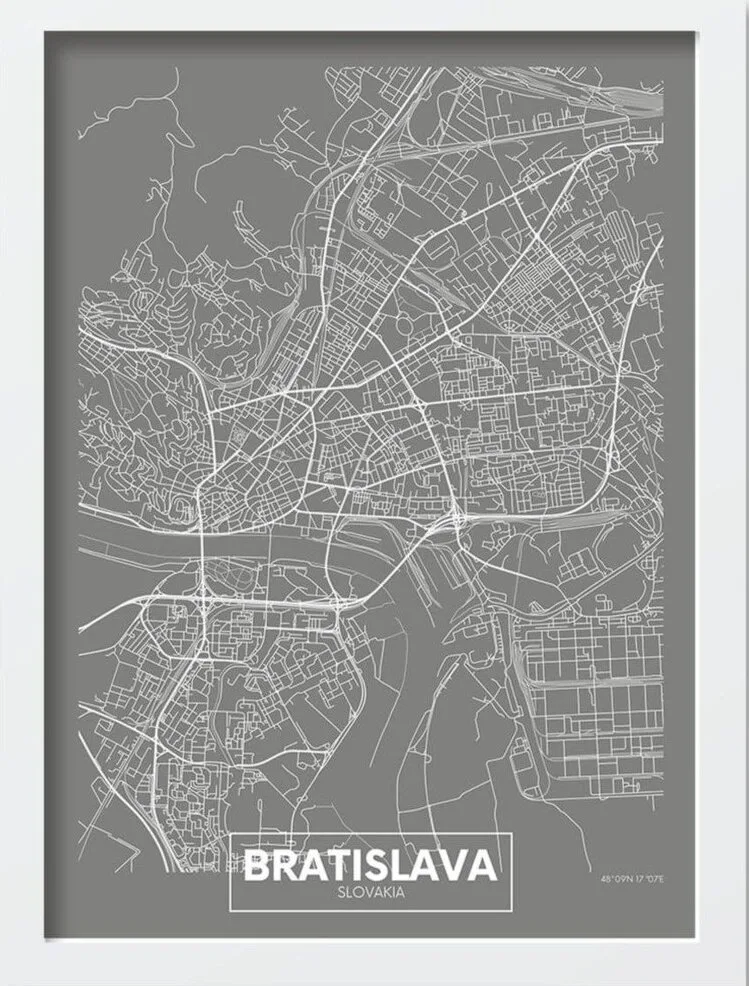Obraz 40x55 cm Bratislava – Wallity