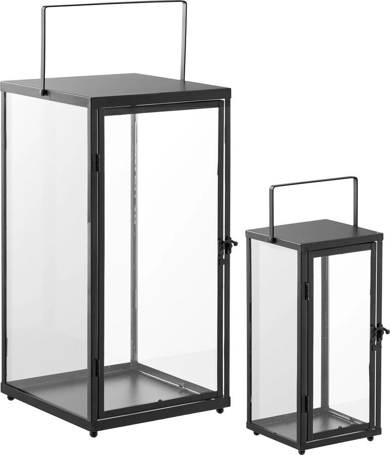 Skleněná lucerna 2 ks (výška 50 cm) Ibra – House Nordic House Nordic