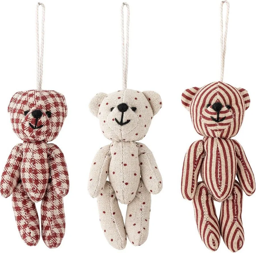 Textilní vánoční ozdoby v sadě 3 ks 5 cm Salwa – Bloomingville