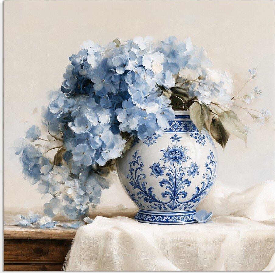 Tištěný obraz na plátně 60x60 cm Porcelain Vase – Styler Styler