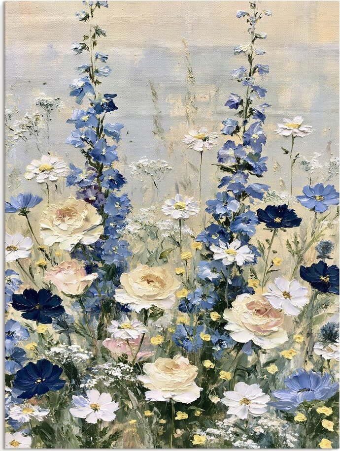 Tištěný obraz na plátně 60x80 cm Blue Meadow – Styler Styler